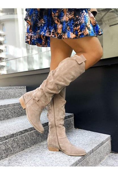 Botas altas cómodas de mujer otoño-invierno para el día a día